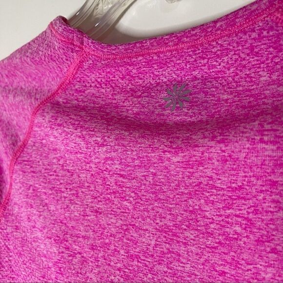 Athleta Fastest Track Cinch pink workout shirt top - Picture 6 of 7